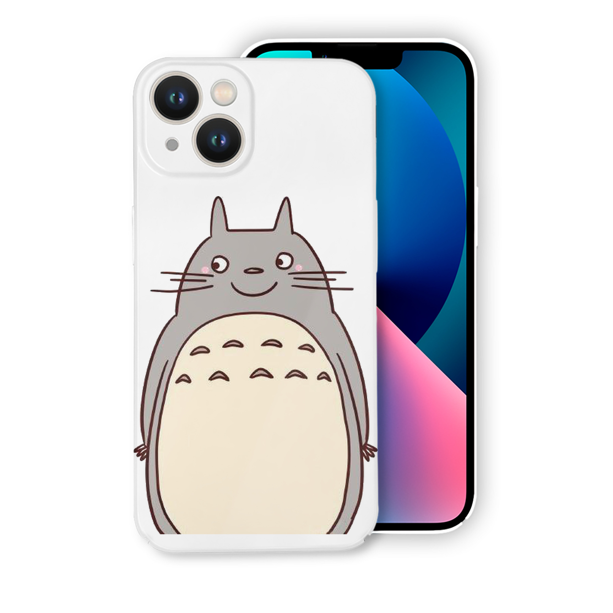 （画像用） となりのトトロ 草壁メイ 草壁サツキ My Neighbor Totoro Satsuki Kusakabe Mei Kusakabe 【iPhone 14シリーズ対応】ハードケース